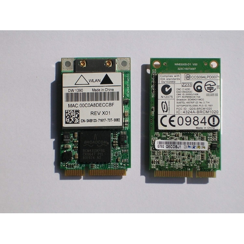 dell wifi receiver boster pp23la ccs094lpd0071 wireless card laptop 4324a brcm1020 20230916 121726